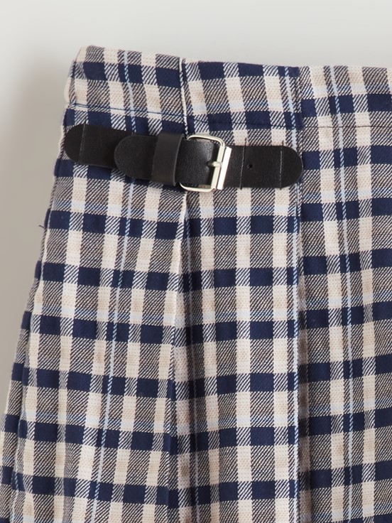 Şort Etek KOYU LACİVERT EKOSELİ