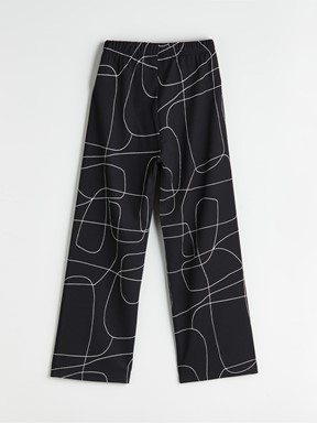 Pantolon SİYAH BASKILI
