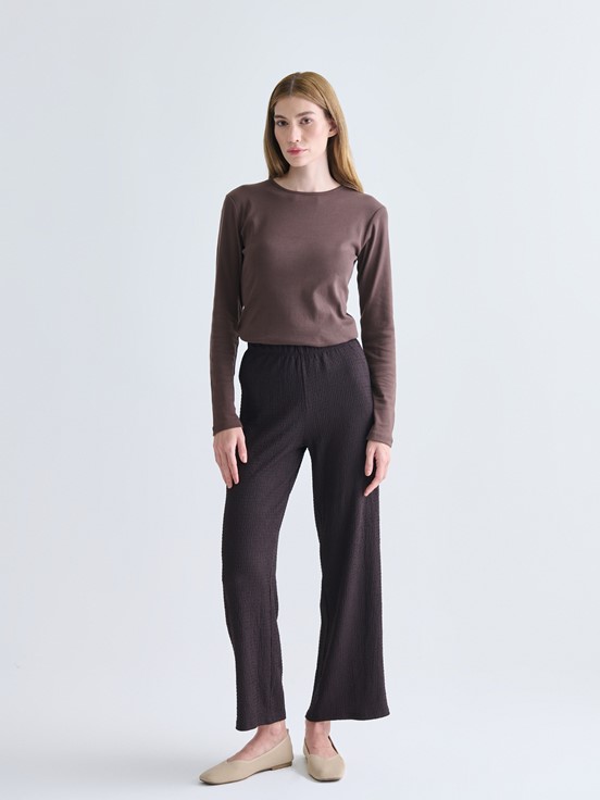 Tişört KOYU KAHVERENGİ