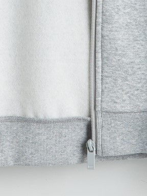 Fermuarlı Sweatshirt GRİ MELANJ