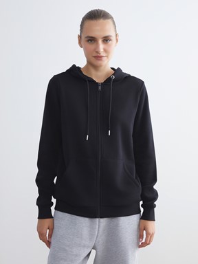 Fermuarlı Sweatshirt GRİ MELANJ