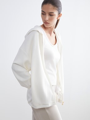 Fermuarlı Sweatshirt AÇIK GRİ