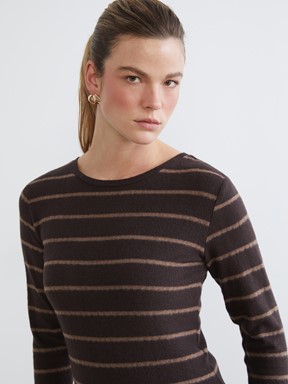 Tişört SİYAH ÇİZGİLİ