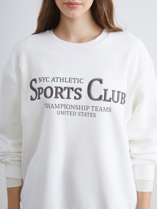 Sweatshirt BEYAZ