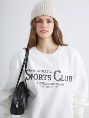 Sweatshirt BEYAZ