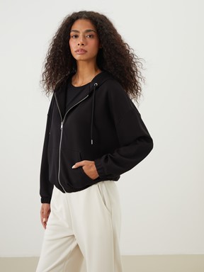 Fermuarlı Sweatshirt GRİ
