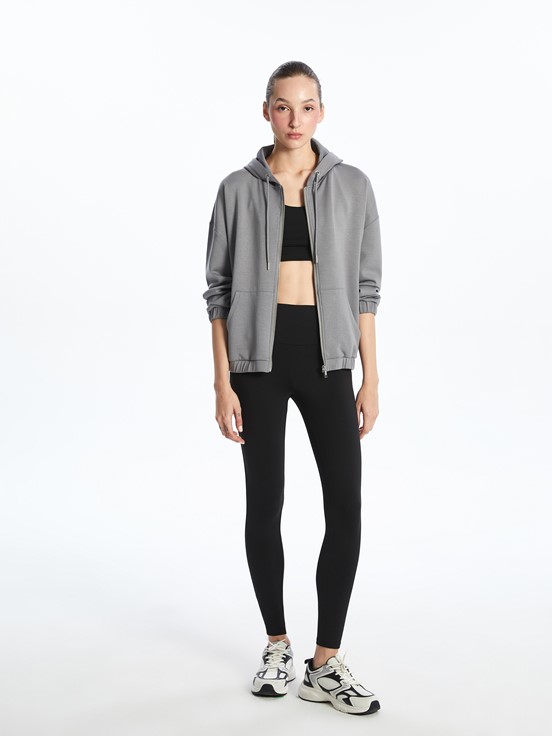 Fermuarlı Sweatshirt GRİ