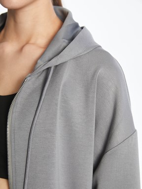 Fermuarlı Sweatshirt GRİ