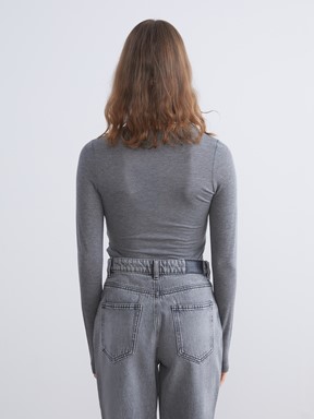 Çıtçıtlı Body ANTRASİT MELANJ
