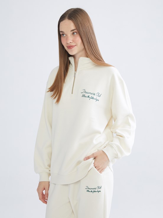 Sweatshirt AÇIK BEJ