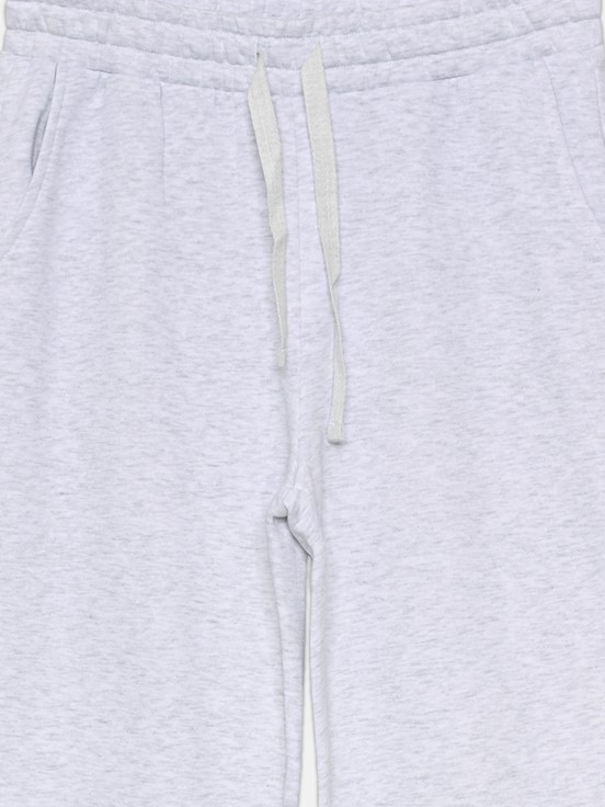 Beli Lastikli Kadın Eşofman Altı AÇIK GRİ MELANJ