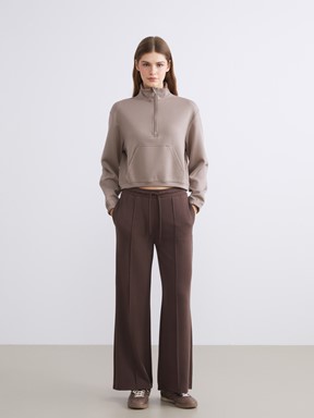 Sweatshirt KAHVERENGİ