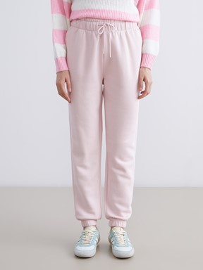 XSIDE Beli Lastikli Kadın Jogger Eşofman Altı AÇIK PEMBE