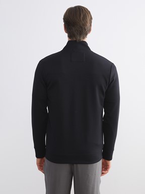 Fermuarlı Sweatshirt YENİ SİYAH