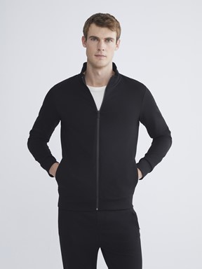 Fermuarlı Sweatshirt YENİ SİYAH