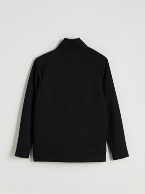 Fermuarlı Sweatshirt YENİ SİYAH