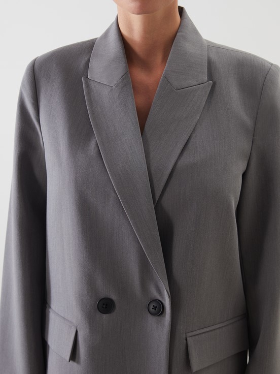 Blazer Ceket GRİ MELANJ