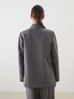 Blazer Ceket GRİ MELANJ