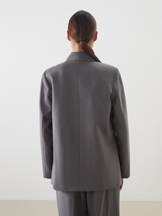 Blazer Ceket GRİ MELANJ