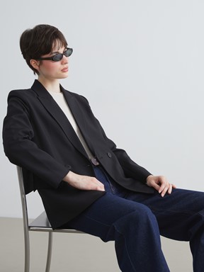 Blazer Ceket GRİ MELANJ