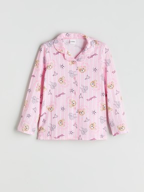 Pijama Takım PEMBE BASKILI