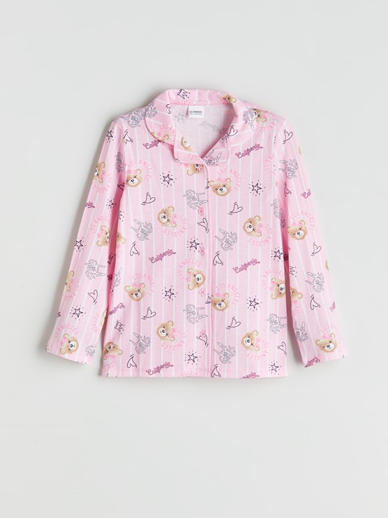 Pijama Takım PEMBE BASKILI