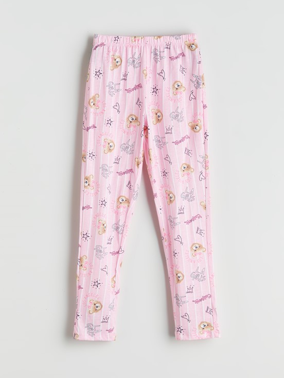 Pijama Takım PEMBE BASKILI