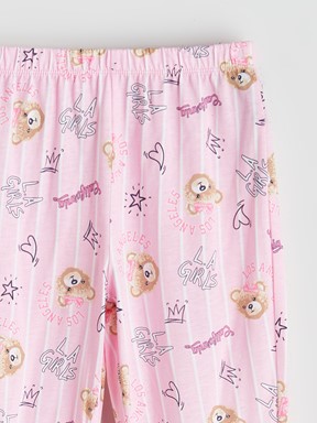 Pijama Takım PEMBE BASKILI