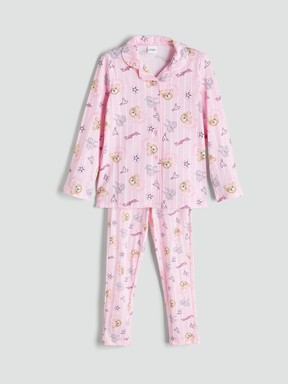Pijama Takım PEMBE BASKILI