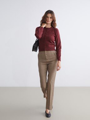 Pantolon KAHVERENGİ EKOSELİ