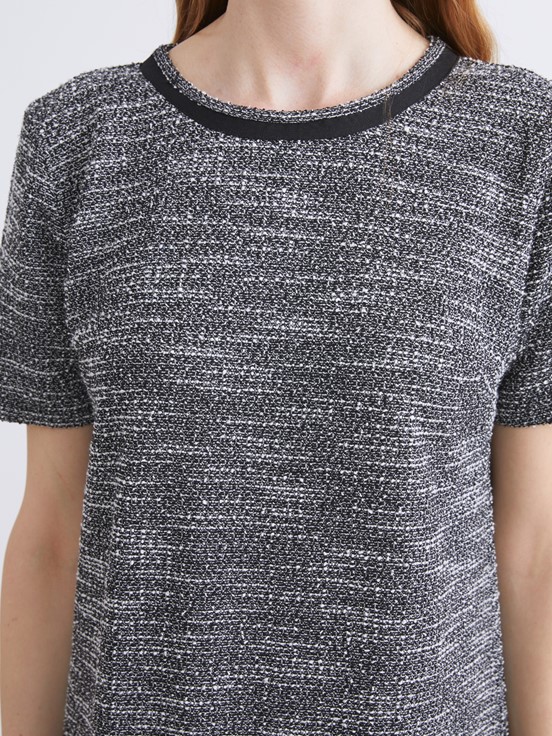 Elbise GRİ JAKARLI