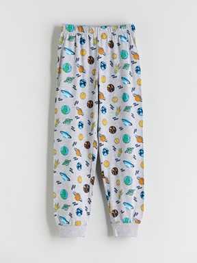 Pijama Takım GRİ MELANJ BASKILI
