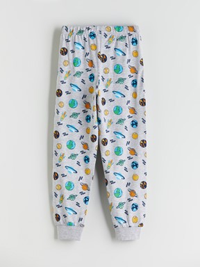 Pijama Takım GRİ MELANJ BASKILI