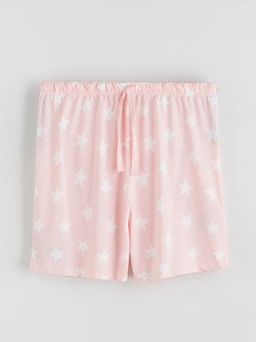 Şortlu Pijama Takımı AÇIK PEMBE BASKILI