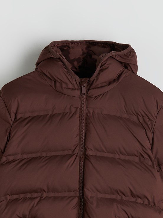 Şişme Mont KAHVERENGİ