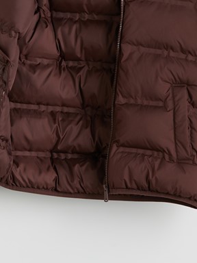 Şişme Mont KAHVERENGİ