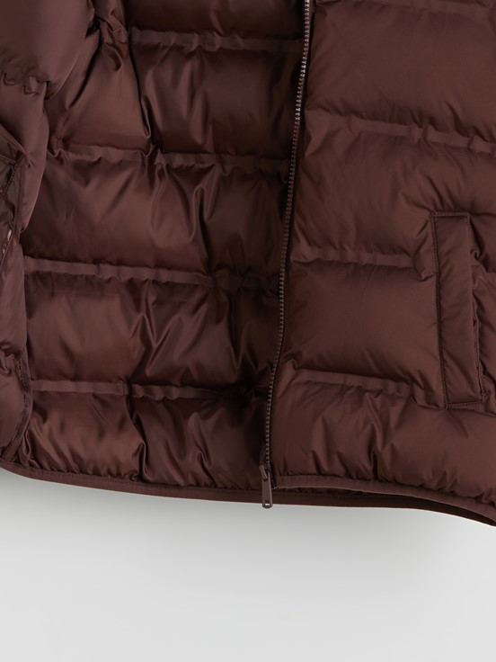 Şişme Mont KAHVERENGİ