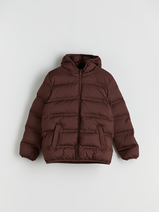 Şişme Mont KAHVERENGİ