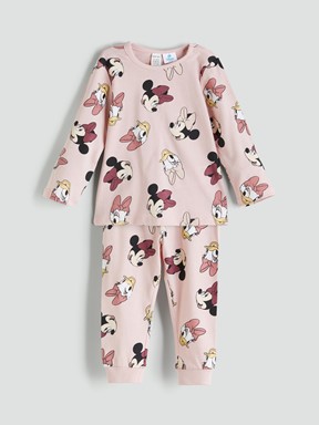 Pijama Takım PEMBE BASKILI