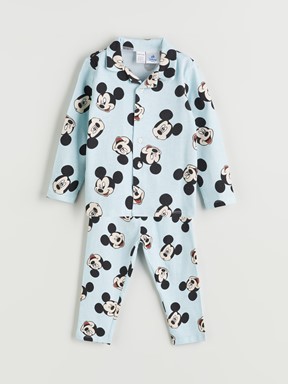 Pijama Takım MAVİ BASKILI