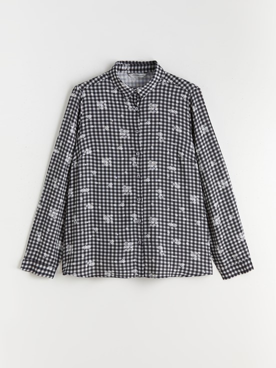 Gömlek AÇIK GRİ BASKILI