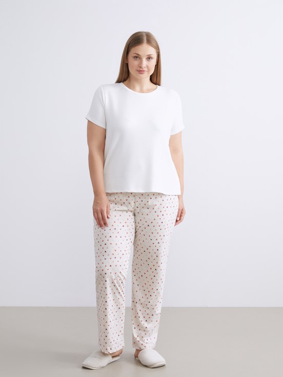 Pijama Alt BEJ MELANJ BASKILI