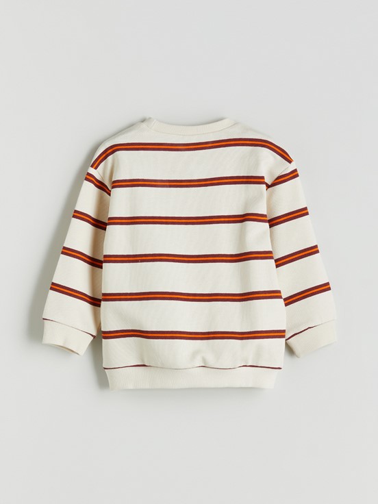Sweatshirt AÇIK BEJ ÇİZGİLİ