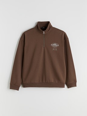 Sweatshirt KAHVERENGİ