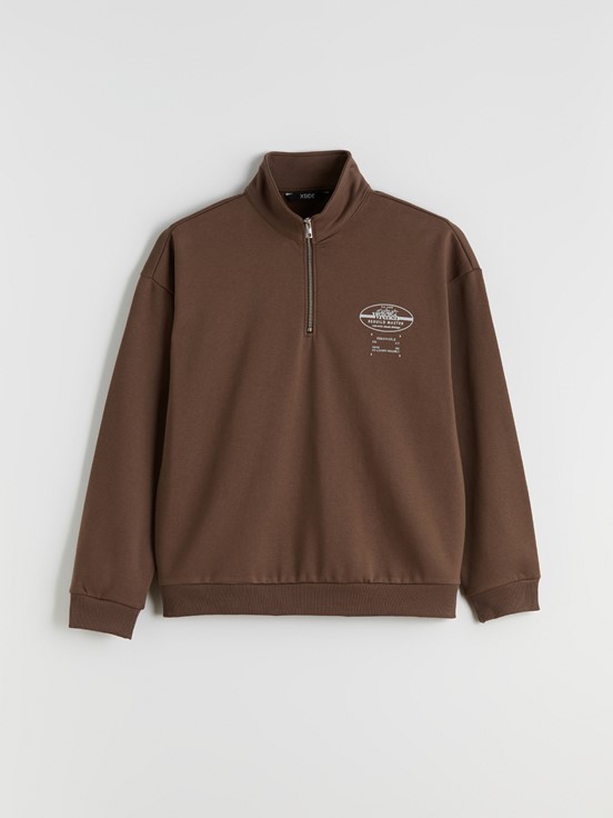 Sweatshirt KAHVERENGİ