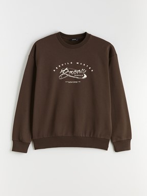 Sweatshirt KOYU KAHVERENGİ