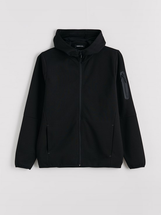 Fermuarlı Sweatshirt YENİ SİYAH