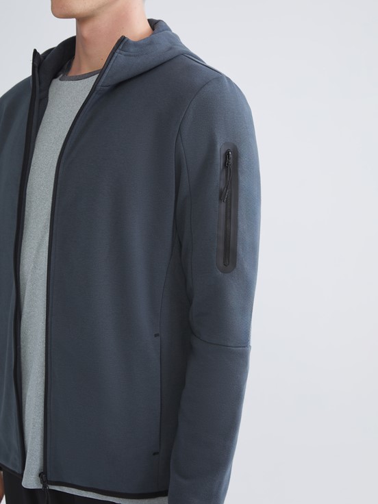 Fermuarlı Sweatshirt KOYU GRİ