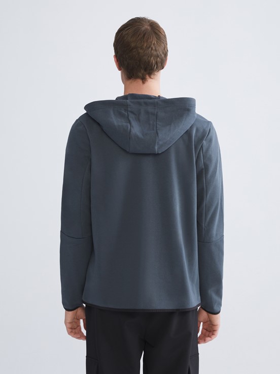 Fermuarlı Sweatshirt KOYU GRİ