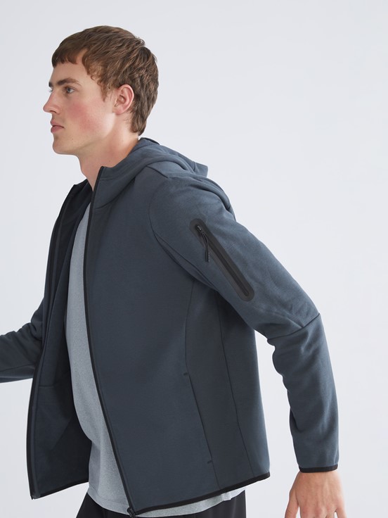 Fermuarlı Sweatshirt KOYU GRİ